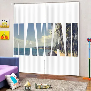 Hawaii Fabric Solid Color Blackout Curtain Finished Window Blinds Drapes Modern Curtains for Bedroom Living Room Kitchen 
Hawaii Fabric Solid Color Blackout Curtain Finished Window Blinds Drapes Modern Curtains for Bedroom Living Room Kitchen