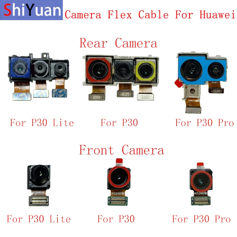 Гибкий кабель задней передней камеры для Huawei P30 P30 Pro P30 Lite, основной, большой, маленький Модуль камеры, запасные части для ремонта
Гибкий кабель задней передней камеры для Huawei P30 P30 Pro P30 Lite, основной, большой, маленький Модуль камеры, запасные части для ремонта