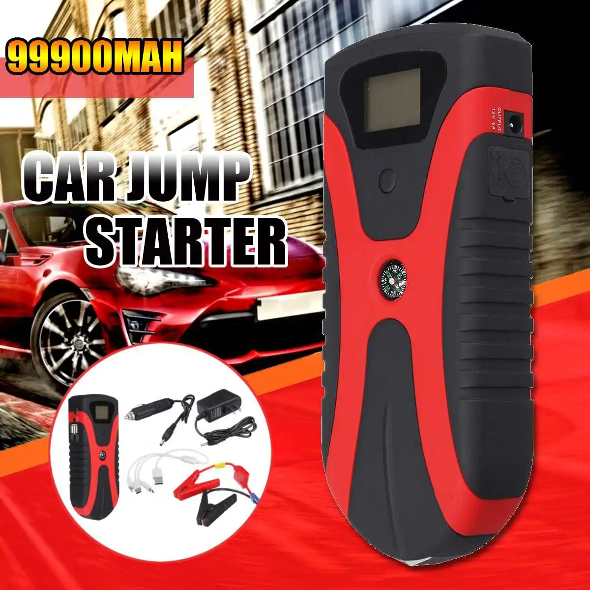 180A Portable Multi-Function Power Car Jump Starter Emergency Light Portable Car Battery Booster Charger With USB fast charging
180A Portable Multi-Function Power Car Jump Starter Emergency Light Portable Car Battery Booster Charger With USB fast charging