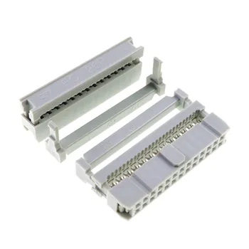 40pcs 0.100" 2.54mm Pitch 2x13 Pin 26 Position IDC Female Header Socket Box Header Socket Flat Cable 0.05"connector Grey
40pcs 0.100" 2.54mm Pitch 2x13 Pin 26 Position IDC Female Header Socket Box Header Socket Flat Cable 0.05"connector Grey