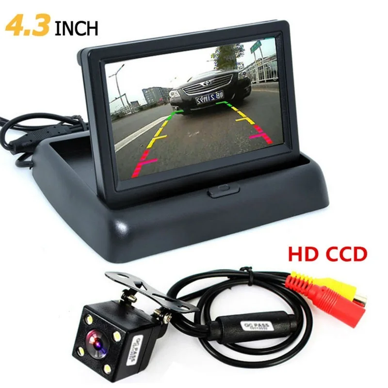 4.3 Inch TFT LCD Monitor Foldable Monitor Display Reverse Camera Parking System for Rearview Monitors NTSC PAL
4.3 Inch TFT LCD Monitor Foldable Monitor Display Reverse Camera Parking System for Rearview Monitors NTSC PAL