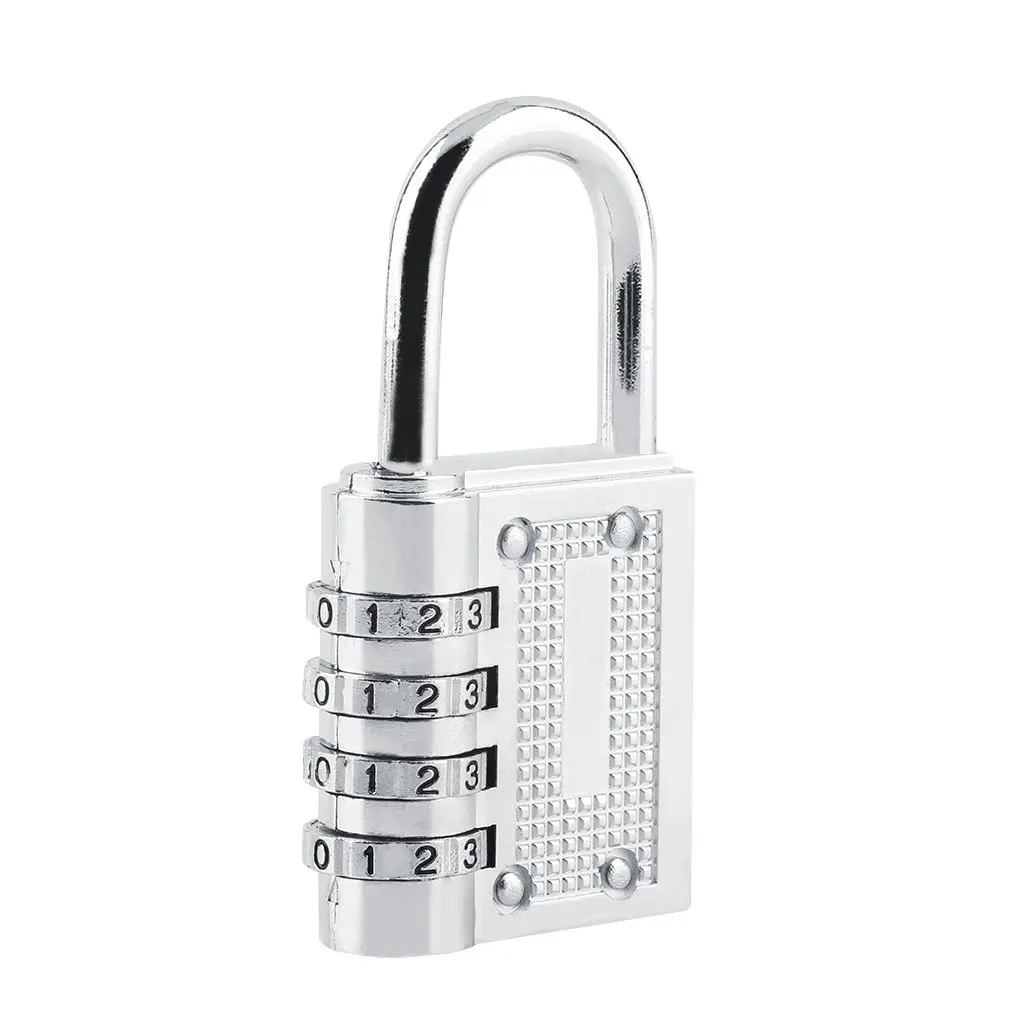 

3 4 Digit Password Lock Combination Zinc Alloy Security Lock Suitcase Luggage Coded Lock Cupboard Cabinet Locker Padlock