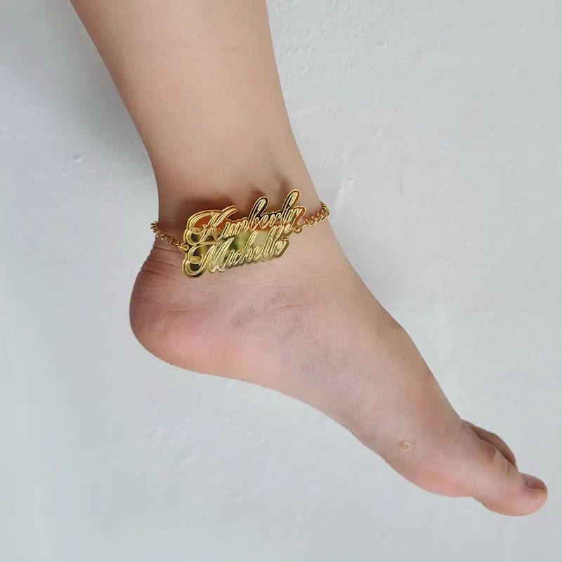 Lateefah Custom Name Initial font Anklet Foot acrylic Chain Personalize Anklets for Women Bohemian Beach Jewelry
Lateefah Custom Name Initial font Anklet Foot acrylic Chain Personalize Anklets for Women Bohemian Beach Jewelry