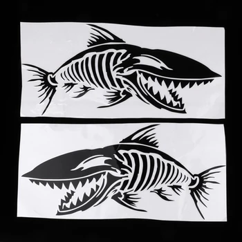 Set 2 Skeleton Fish Decal Stickers For Boat Jetski Surfboard Car Truck
Set 2 Skeleton Fish Decal Stickers For Boat Jetski Surfboard Car Truck