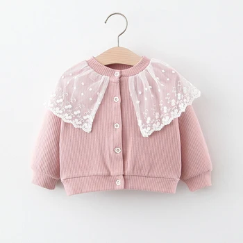 Flofallzique Kids Coat Round Neck Long Sleeve Lace Decoration Autumn and Winter Girl Clothes for Outdoor Leisure Daily 
Flofallzique Kids Coat Round Neck Long Sleeve Lace Decoration Autumn and Winter Girl Clothes for Outdoor Leisure Daily
