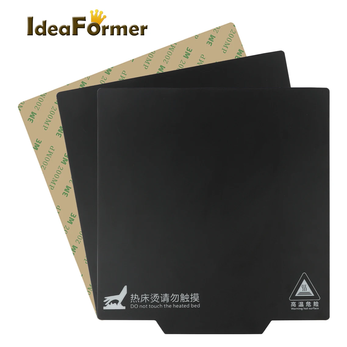 

IdeaFormer Магнитная горячая пластина 2A + B для печати наклеек 220/235/310 мм квадратная Строительная лента поверхность гибкая пластина аксессуары для 3D-принтера