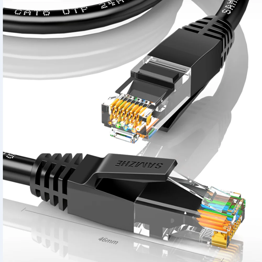 Фото Ethernet кабель RJ45 8P8C Cat6 UTP RJ 45 сетевой 20 м 25 30 40 50 для Cat 6 совместимый модем