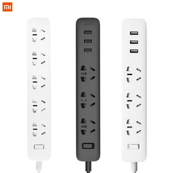 Xiaomi Power Strip With 3 USB Extension Socket Plug Multifunctional Fast Charging Power Strip 10A 250V 2500W
Xiaomi Power Strip With 3 USB Extension Socket Plug Multifunctional Fast Charging Power Strip 10A 250V 2500W
