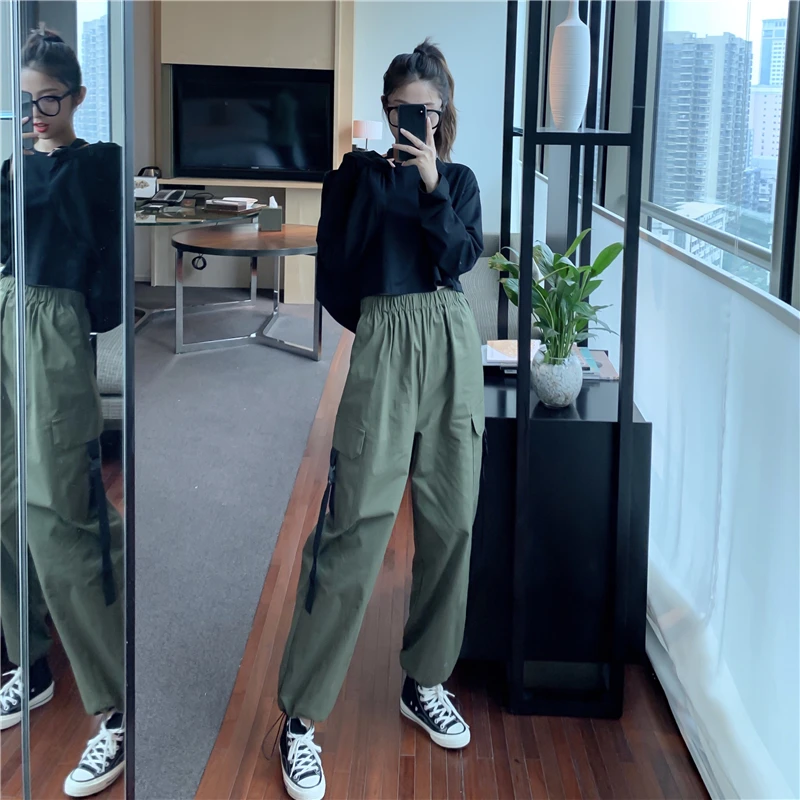 women sweat suit set spring autumn solid o-neck pullovers crop top elastic waist pockets pockets Safari style Women's Clothing
women sweat suit set spring autumn solid o-neck pullovers crop top elastic waist pockets pockets Safari style Women's Clothing