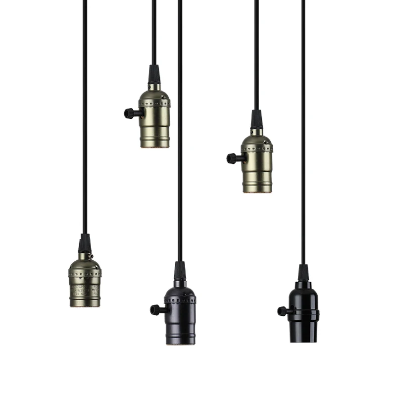 E27 Lamp Holder Socket 110V 220V Vintage Pendant Lights Switch Screw Fitting e27 Lamp Bases Retro Edison Lamp Holder
E27 Lamp Holder Socket 110V 220V Vintage Pendant Lights Switch Screw Fitting e27 Lamp Bases Retro Edison Lamp Holder