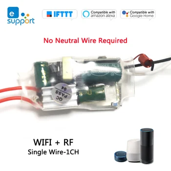 WiFi Switch 433Mhz AC 220-240V WiFi Switch Timer Relay Module RF Remote Controller with Alexa & Google Home 1/2/3 gang
WiFi Switch 433Mhz AC 220-240V WiFi Switch Timer Relay Module RF Remote Controller with Alexa & Google Home 1/2/3 gang