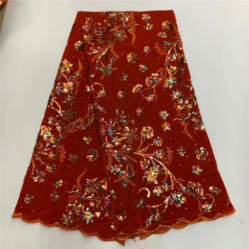 Newest 3D Flower African Net Lace Fabric With Shiny Sequins Classic Nigerian French Mesh Velvet Lace Fabric For Wedding Sewing
Newest 3D Flower African Net Lace Fabric With Shiny Sequins Classic Nigerian French Mesh Velvet Lace Fabric For Wedding Sewing