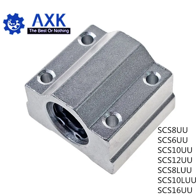 4 шт./лот SC8UU SCS8UU SCS6UU SCS10UU SCS12UU SCS8LUU SCS10LUU SCS16UU 8 мм Линейный шарикоподшипник блок ЧПУ