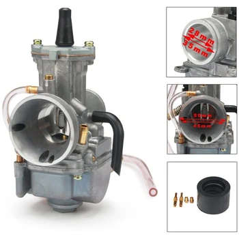 PWK 28mm Carburetor for CR80 CR85R CR125 KTM65 85 KX80 KX100 KX125 RM65 RM80 RM85 Carb for 2/4 Stroke Motorcycle, ATV