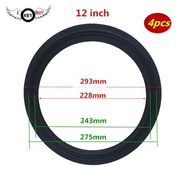 4 pcs 293 *275 *243 *228mm 12 Inch Bass Woofer Surround Cloth Edge 2 Fold Line Subwoofer DIY Repair Parts 
4 pcs 293 *275 *243 *228mm 12 Inch Bass Woofer Surround Cloth Edge 2 Fold Line Subwoofer DIY Repair Parts