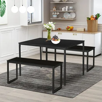 3 PIECE Dining Sets Table and Chairs Furniture 2 Bench and Table Sets for Kitchen Living Room Table Set Dining Room Sets
3 PIECE Dining Sets Table and Chairs Furniture 2 Bench and Table Sets for Kitchen Living Room Table Set Dining Room Sets