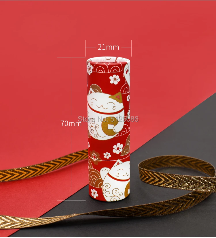 12.1mm Red Papery Cosmetic Container Lipstick Lip Balm Refillable Bottle, Cute Cat Craft Paper Packing Lip Rouge Lip gloss Tubes
12.1mm Red Papery Cosmetic Container Lipstick Lip Balm Refillable Bottle, Cute Cat Craft Paper Packing Lip Rouge Lip gloss Tubes