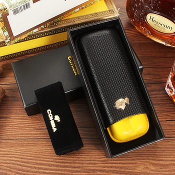 COHIBA Cigar Humidor Holder Leather Travel Cigar Case Mini Cigar Box Storage Portable Humidor Box
COHIBA Cigar Humidor Holder Leather Travel Cigar Case Mini Cigar Box Storage Portable Humidor Box