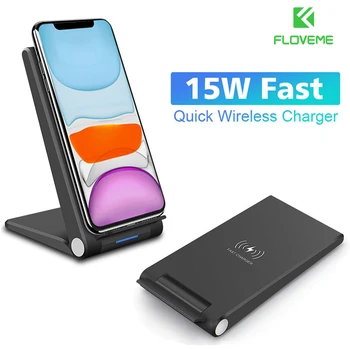 15W Qi Wireless Charger Foldable Stand Phone Holder Fast Charging Base Pad for iPhone 11 XR X 8 Xiaomi Desktop Quick Charger
15W Qi Wireless Charger Foldable Stand Phone Holder Fast Charging Base Pad for iPhone 11 XR X 8 Xiaomi Desktop Quick Charger