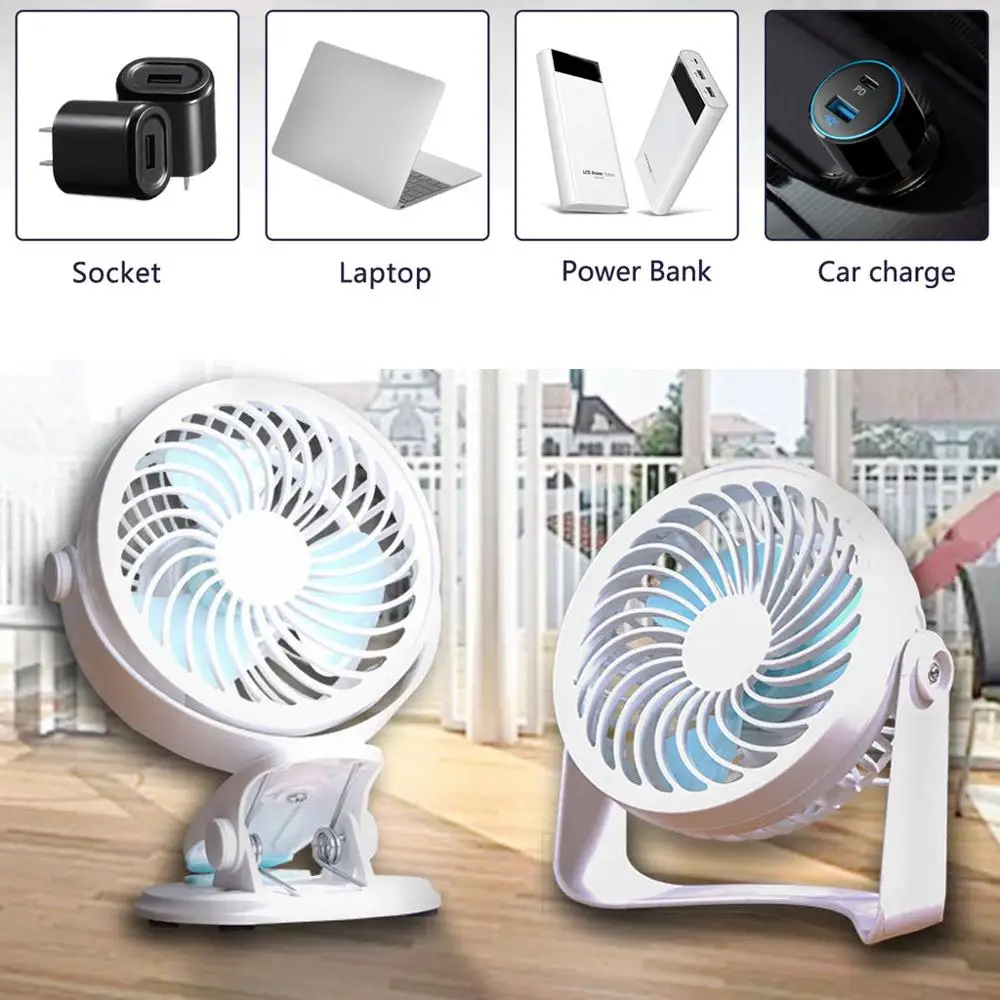 USB Clip Desk Table Fan with Strong Wind Quiet Portable 2 Speed Adjustable 360°Rotatable Mini Personal Fan for Home Office Car
USB Clip Desk Table Fan with Strong Wind Quiet Portable 2 Speed Adjustable 360°Rotatable Mini Personal Fan for Home Office Car