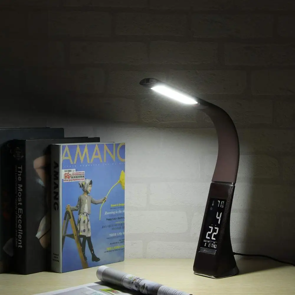 5W LED Desk Lamp With Calendar Temperature Alarm Clock Touch Dimmable Foldable 3 Brightness Levels Table Lamp dropshipping
5W LED Desk Lamp With Calendar Temperature Alarm Clock Touch Dimmable Foldable 3 Brightness Levels Table Lamp dropshipping