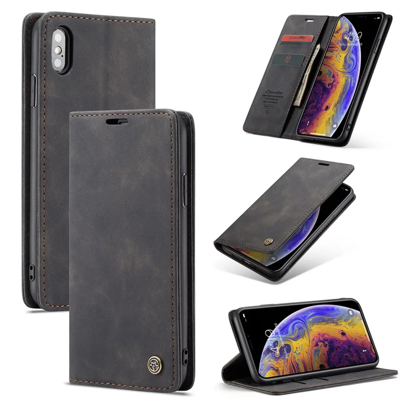 Retro Magnetic Flip Wallet Case For Apple Iphone X XS Max XR 6S 7 8 Plus SE Business Kickstand Card Slot For Iphone 11 Pro Max
Retro Magnetic Flip Wallet Case For Apple Iphone X XS Max XR 6S 7 8 Plus SE Business Kickstand Card Slot For Iphone 11 Pro Max