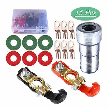 Fine Copper Battery Terminal Connector Copper Ring Termination Kit plus Only Battery Terminal Cleaning Brush Anticorrosion Gaske
Fine Copper Battery Terminal Connector Copper Ring Termination Kit plus Only Battery Terminal Cleaning Brush Anticorrosion Gaske