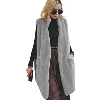 Faux Fur Vest Coat Women Autumn&Winter Fashion Casual Jacket All-match Solid Long Style Sleeveless Warm Vest Coat
Faux Fur Vest Coat Women Autumn&Winter Fashion Casual Jacket All-match Solid Long Style Sleeveless Warm Vest Coat