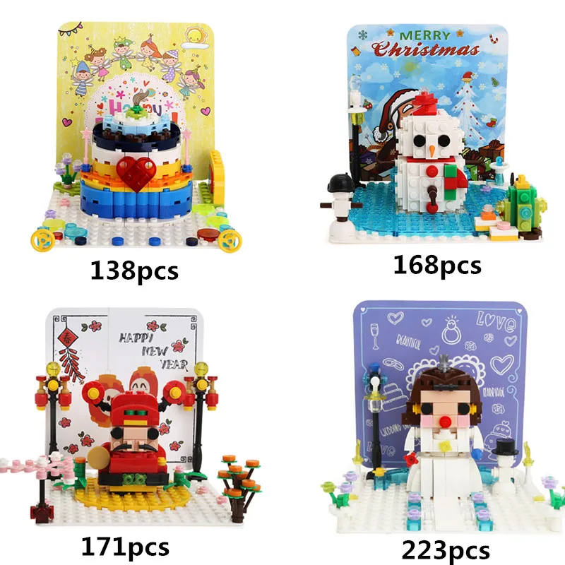 3D Greeting Card DIY Building Blocks Creative Toy Girl Friends Bricks Chindren Gift Christmas/Birthday/New Year's/Wedding Gifts
3D Greeting Card DIY Building Blocks Creative Toy Girl Friends Bricks Chindren Gift Christmas/Birthday/New Year's/Wedding Gifts