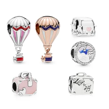 Hot Air Balloon Pendant 925 Sterling Silver Fashion Suitcase Bead For Women Pandora Charms Silver 925 Original Bracelet DIY 
Hot Air Balloon Pendant 925 Sterling Silver Fashion Suitcase Bead For Women Pandora Charms Silver 925 Original Bracelet DIY