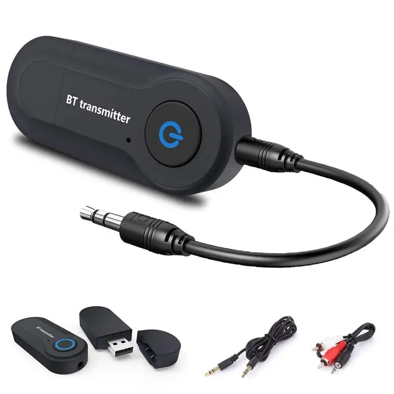 Фото Bluetooth Transmitter Wireless Portable USB Powered 3.5mm Audio AUX for TV Stereo Speaker Headset iPod MP3 MP4 | Электроника