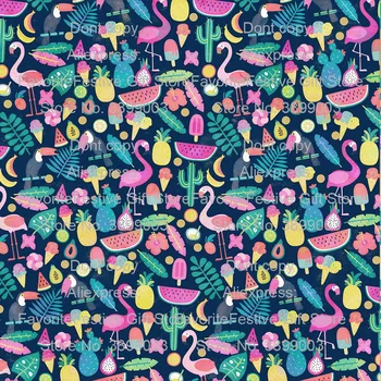 Sewing Fabric Multi Color Flamingo Tropical rain forest fruit rayon Cotton Fabric For Quilting Patchwork Home Textile Material
Sewing Fabric Multi Color Flamingo Tropical rain forest fruit rayon Cotton Fabric For Quilting Patchwork Home Textile Material