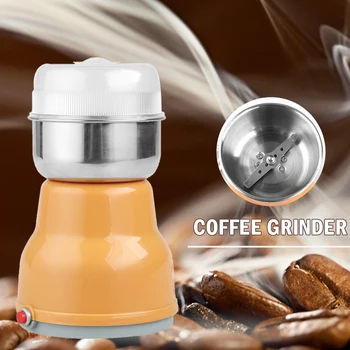Multifunctional Electric Mini Powerful Coffee Bean Medicines Kitchen Tool Nut Herbal Grinder Crusher Machine Orange EU Plug 
Multifunctional Electric Mini Powerful Coffee Bean Medicines Kitchen Tool Nut Herbal Grinder Crusher Machine Orange EU Plug