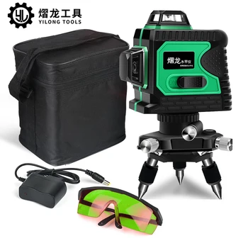 Green Laser Level 12 Lines 3d Horizontal And Vertical Cross Line 360 Auto Self-Leveling Green Laser With Bracket Lithium Battery
Green Laser Level 12 Lines 3d Horizontal And Vertical Cross Line 360 Auto Self-Leveling Green Laser With Bracket Lithium Battery