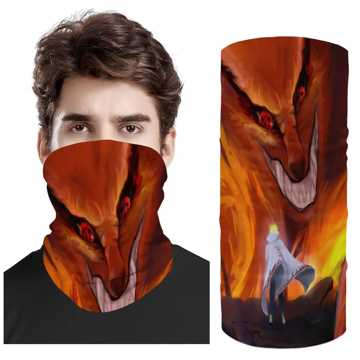 New Anime Naruto Nine Tailed Fox Custom Mode Multi Functional Bandana Headband Ring Neck Scarf Tubular Magic Face Scarf Gift
New Anime Naruto Nine Tailed Fox Custom Mode Multi Functional Bandana Headband Ring Neck Scarf Tubular Magic Face Scarf Gift