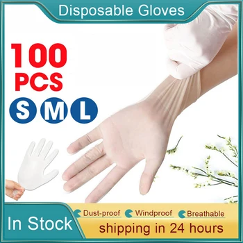 50pcs/100pcs PVC Transparent Vinyl Disposable Gloves Dishwashing Kitchen Latex Rubber Garden Non-Slip Gloves For Home Cleaning
50pcs/100pcs PVC Transparent Vinyl Disposable Gloves Dishwashing Kitchen Latex Rubber Garden Non-Slip Gloves For Home Cleaning