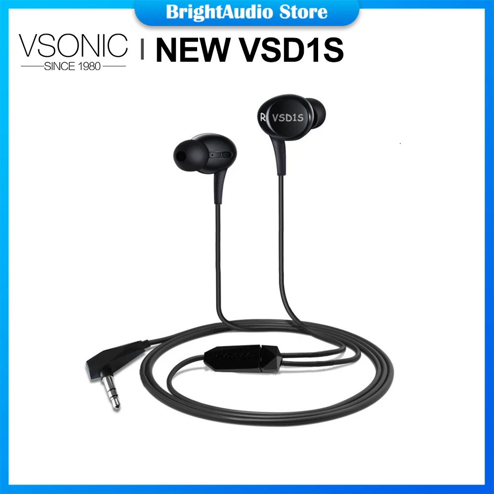 VSONIC новые VSD1S i HiFi наушники-вкладыши с динамическим драйвером, IEM двухсторонние спортивные наушники-вкладыши, гарнитура с микрофоном и голосовым управлением
VSONIC новые VSD1S i HiFi наушники-вкладыши с динамическим драйвером, IEM двухсторонние спортивные наушники-вкладыши, гарнитура с микрофоном и голосовым управлением