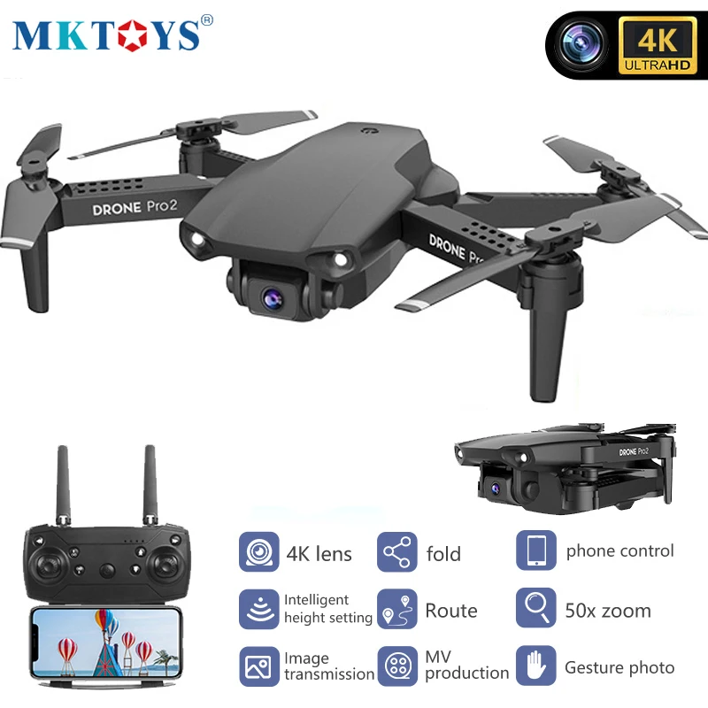 MKTOYS Drone 4K HD Camera RC Quadrocopter 2.4GHz 4CH Alititude Hold Helicopter Toys FPV Foldable Mini Dron VS E99 E58 E88
MKTOYS Drone 4K HD Camera RC Quadrocopter 2.4GHz 4CH Alititude Hold Helicopter Toys FPV Foldable Mini Dron VS E99 E58 E88