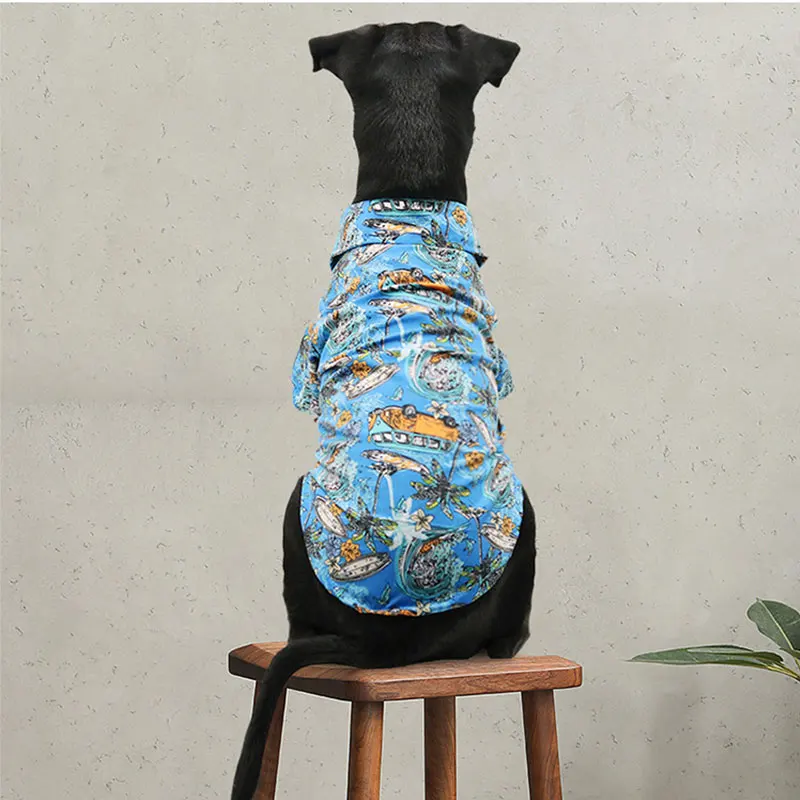 Tropical Beach Loose Shirt Printing Handsome Dog Clothes Holiday Party Thin Jacket for Medium Pets Hawaiian Style Puppy Clothing
Tropical Beach Loose Shirt Printing Handsome Dog Clothes Holiday Party Thin Jacket for Medium Pets Hawaiian Style Puppy Clothing