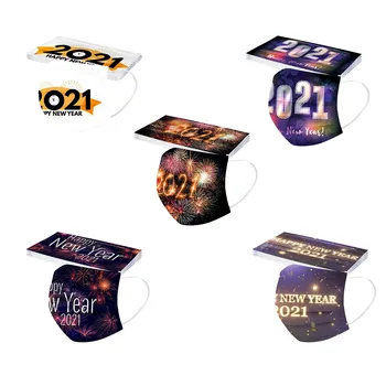 2021 Adult Disposable Masks Happy New Years Protective Mask Маска 3 Layer Non-woven Earring Outdoor Sport Face Mask Mascarilla
2021 Adult Disposable Masks Happy New Years Protective Mask Маска 3 Layer Non-woven Earring Outdoor Sport Face Mask Mascarilla