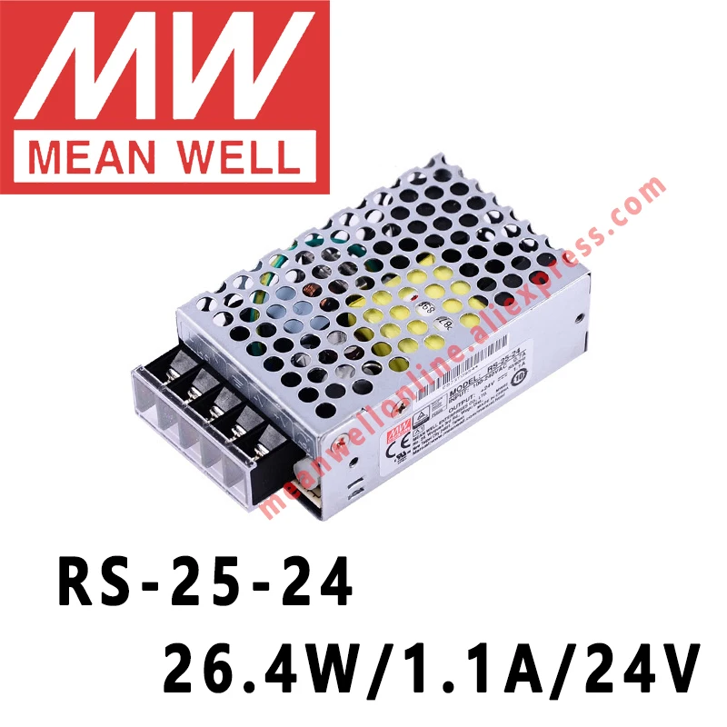 Mean Well RS-25-24 AC to DC Power Supply Single Output