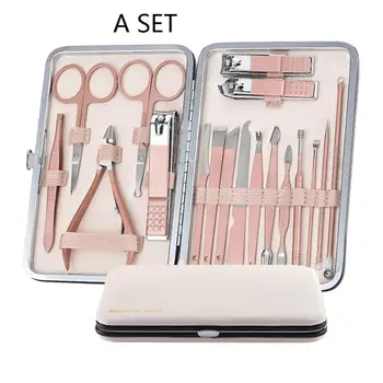 Stainless Steel Black Multiple Pieces Set Nail Clipper Set Decoration Eyebrow Personal Care Nail Tool Nail Clipper Set 
Stainless Steel Black Multiple Pieces Set Nail Clipper Set Decoration Eyebrow Personal Care Nail Tool Nail Clipper Set