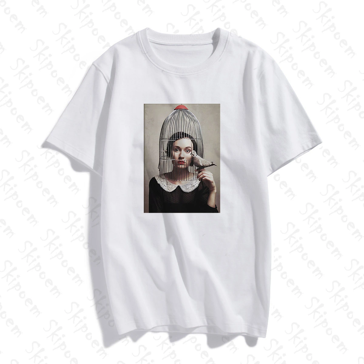 2019 Funny Female T shirt Woman In The Cage Simple Artwork Print Short Sleeve Tops & Tees Fashion Casual T Shirt Brand Clothing
2019 Funny Female T shirt Woman In The Cage Simple Artwork Print Short Sleeve Tops & Tees Fashion Casual T Shirt Brand Clothing
