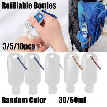 3/5/10Pcs 30/60ml Refillable Bottle Plastic Hook Bottle With Key Ring Cosmetic Container Portable Travel Empty Bottle Random
3/5/10Pcs 30/60ml Refillable Bottle Plastic Hook Bottle With Key Ring Cosmetic Container Portable Travel Empty Bottle Random