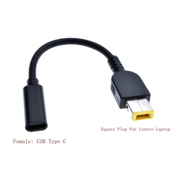 Laptop DC Power Adapter Connector Plug Converter Cable Cord USB Type C Female to Square Plug Charger for Lenovo T460s E470 T450*
Laptop DC Power Adapter Connector Plug Converter Cable Cord USB Type C Female to Square Plug Charger for Lenovo T460s E470 T450*