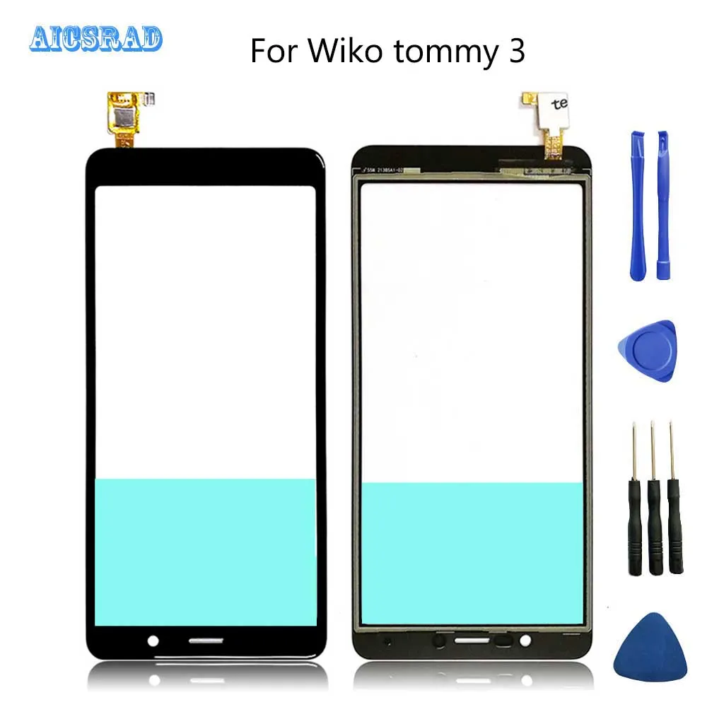 AICSRAD для Wiko Tommy 3 планшета Сенсорный экран 100% гарантия Испытано Стекло Панель tommy3 +