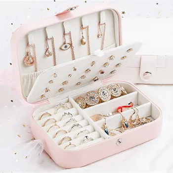 Korean Style Fresh And Simple Girl Earrings Plate Jewelry Box Protable Leather Earrings Ring Multi-function Jewelry Storage Box
Korean Style Fresh And Simple Girl Earrings Plate Jewelry Box Protable Leather Earrings Ring Multi-function Jewelry Storage Box