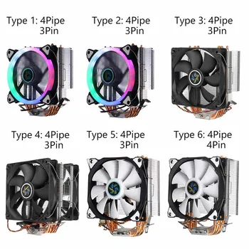 12CM CPU Cooler Fan Heatsink Cooling 3pin/4pin 4 Heatpipe Quiet Fan For Intel 775/1150/1151/1155/1156/1366 for AMD
12CM CPU Cooler Fan Heatsink Cooling 3pin/4pin 4 Heatpipe Quiet Fan For Intel 775/1150/1151/1155/1156/1366 for AMD