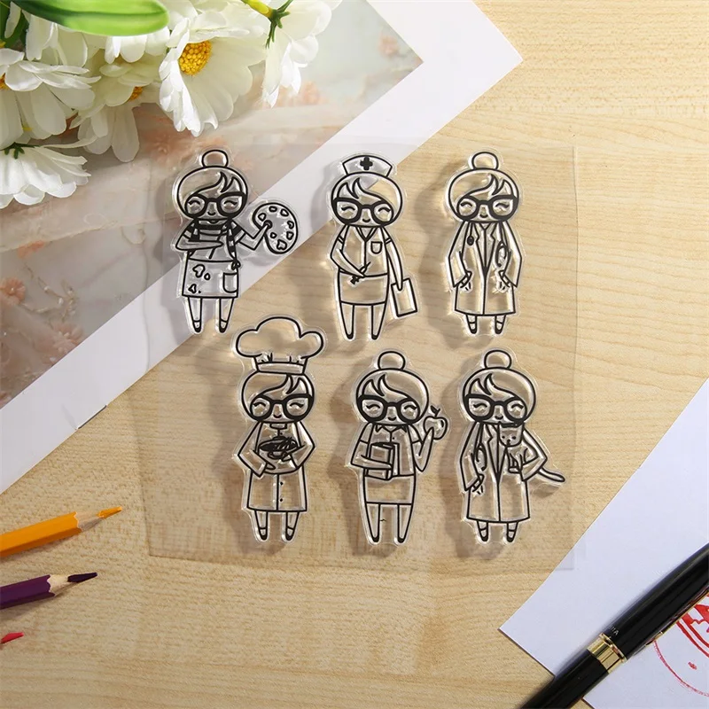 Smiling Painter Girl 15*15 cm Transparent Silicone Clear Stamp For Scrapbooking DIY Craft Decoration Soft Stamp Photo Album
Smiling Painter Girl 15*15 cm Transparent Silicone Clear Stamp For Scrapbooking DIY Craft Decoration Soft Stamp Photo Album