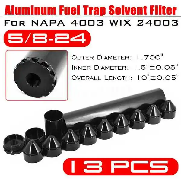 13Pcs Aluminum Fuel Trap Solvent Filter for NAPA 4003 WIX 24003 Filters | Автомобили и мотоциклы